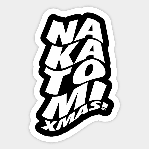 Nakatomi Xmas (White) Sticker by neodhlamini